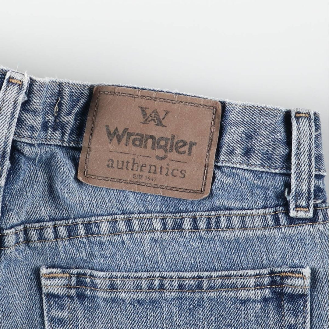 Wrangler Straight Denim Pants, Women's Size L (equivalent to W30) cotton blue type Vintage Second Hand