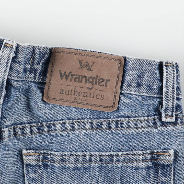 Wrangler Straight Denim Pants, Women's Size L (equivalent to W30) cotton blue type Vintage Second Hand