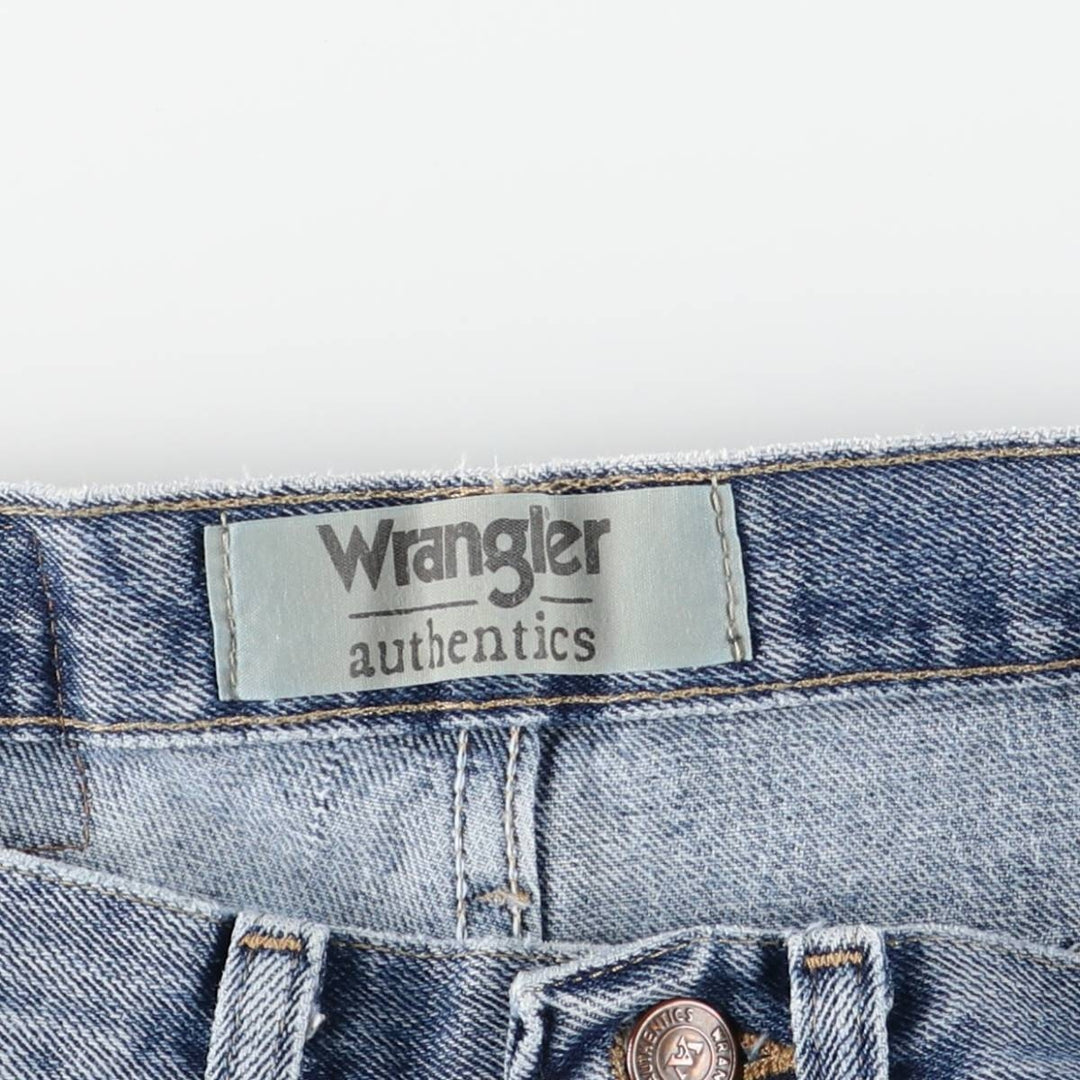Wrangler Straight Denim Pants, Women's Size L (equivalent to W30) cotton blue type Vintage Second Hand