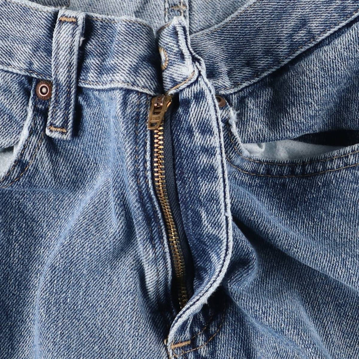 Wrangler Straight Denim Pants, Women's Size L (equivalent to W30) cotton blue type Vintage Second Hand