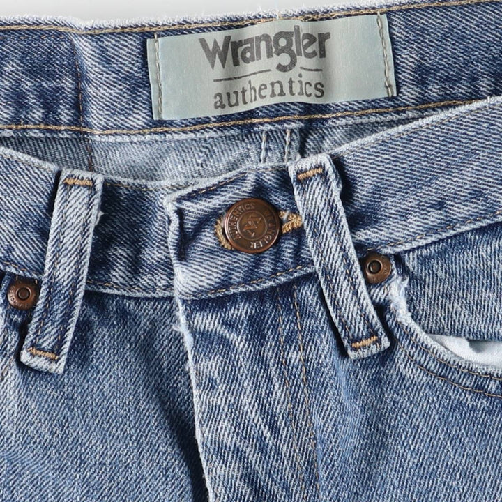 Wrangler Straight Denim Pants, Women's Size L (equivalent to W30) cotton blue type Vintage Second Hand
