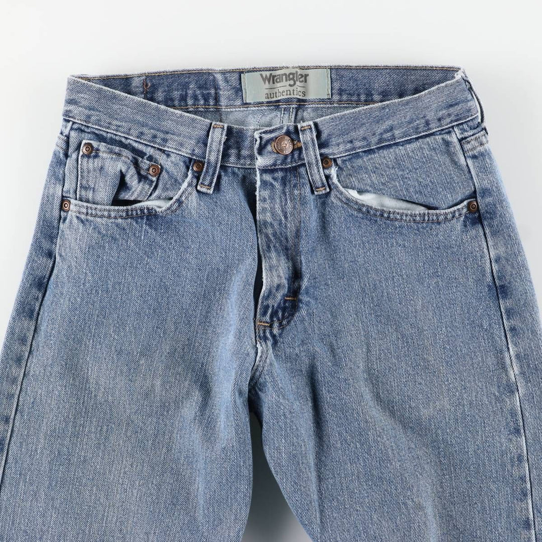 Wrangler Straight Denim Pants, Women's Size L (equivalent to W30) cotton blue type Vintage Second Hand