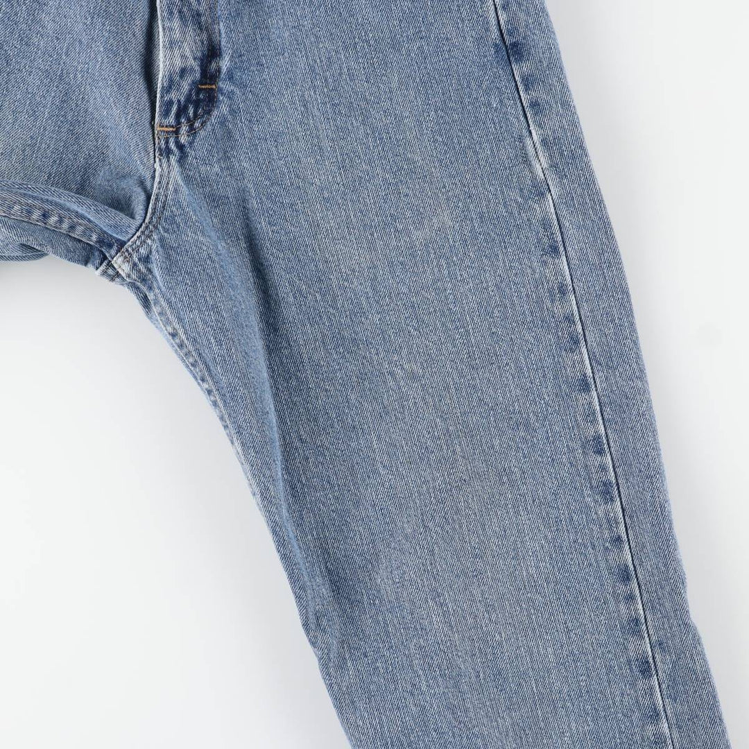 Wrangler Straight Denim Pants, Women's Size L (equivalent to W30) cotton blue type Vintage Second Hand