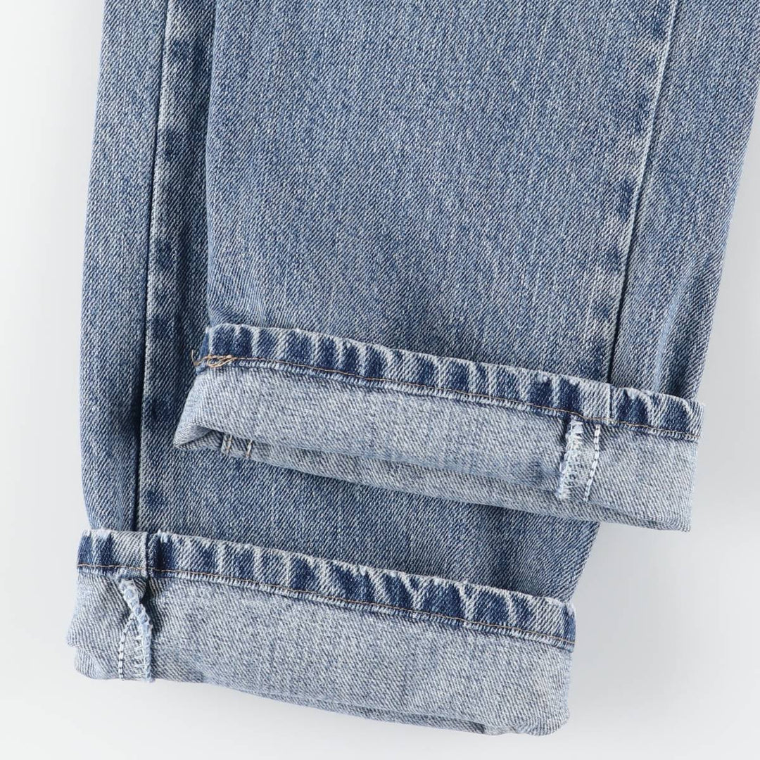 Wrangler Straight Denim Pants, Women's Size L (equivalent to W30) cotton blue type Vintage Second Hand