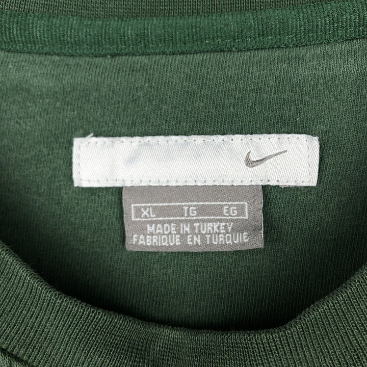 00'S Nike One Point Logo Sweatshirt Trainer Men's XL cotton green type Vintage Second Hand
