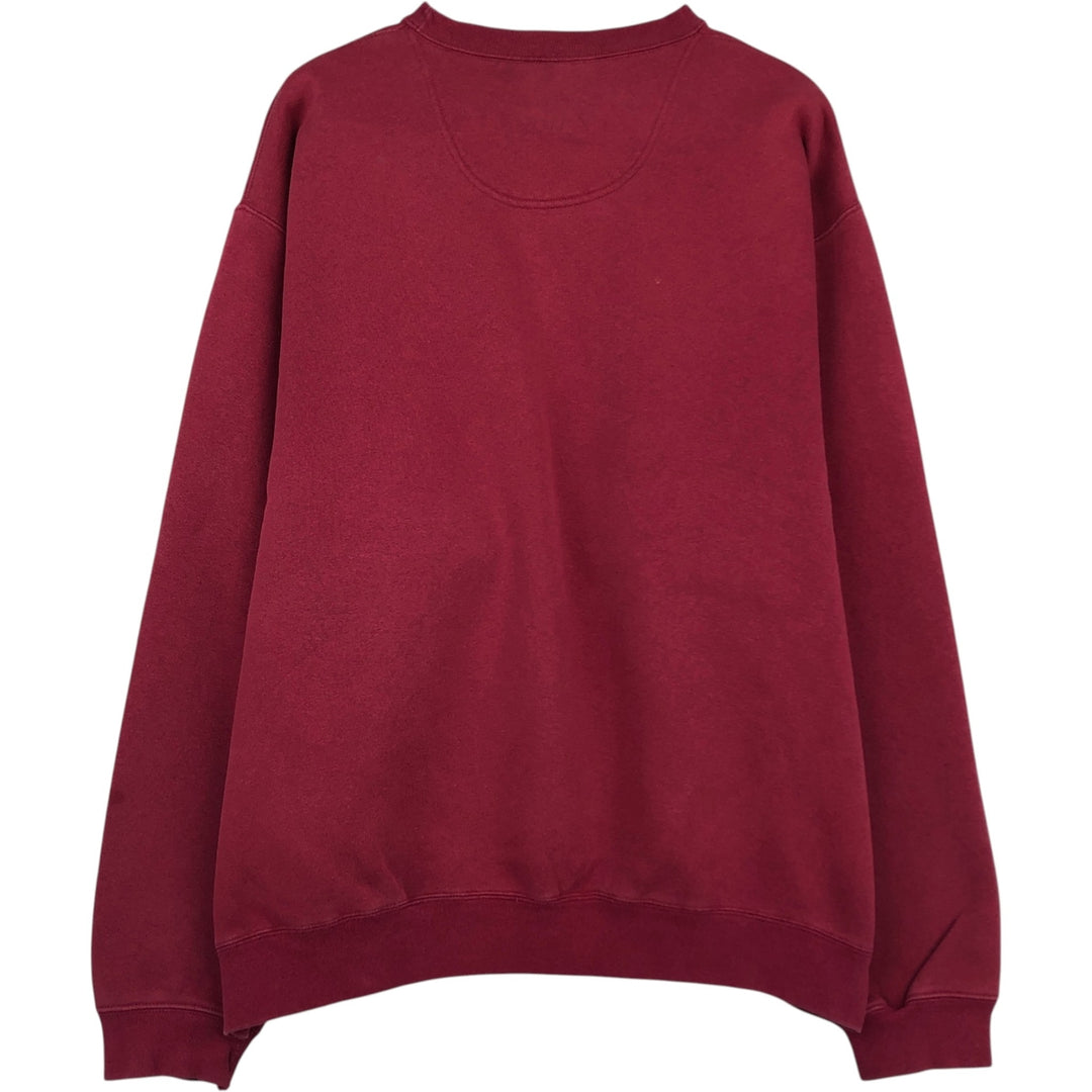 2000'S Nike Team One-Point Logo Sweatshirt, Men's XL cotton wine-red Vintage Second Hand