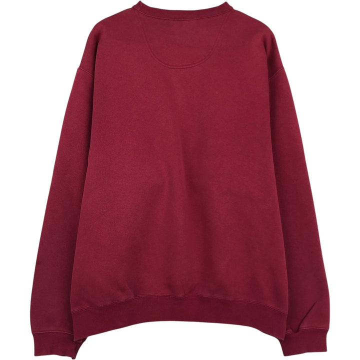 2000'S Nike Team One-Point Logo Sweatshirt, Men's XL cotton wine-red Vintage Second Hand