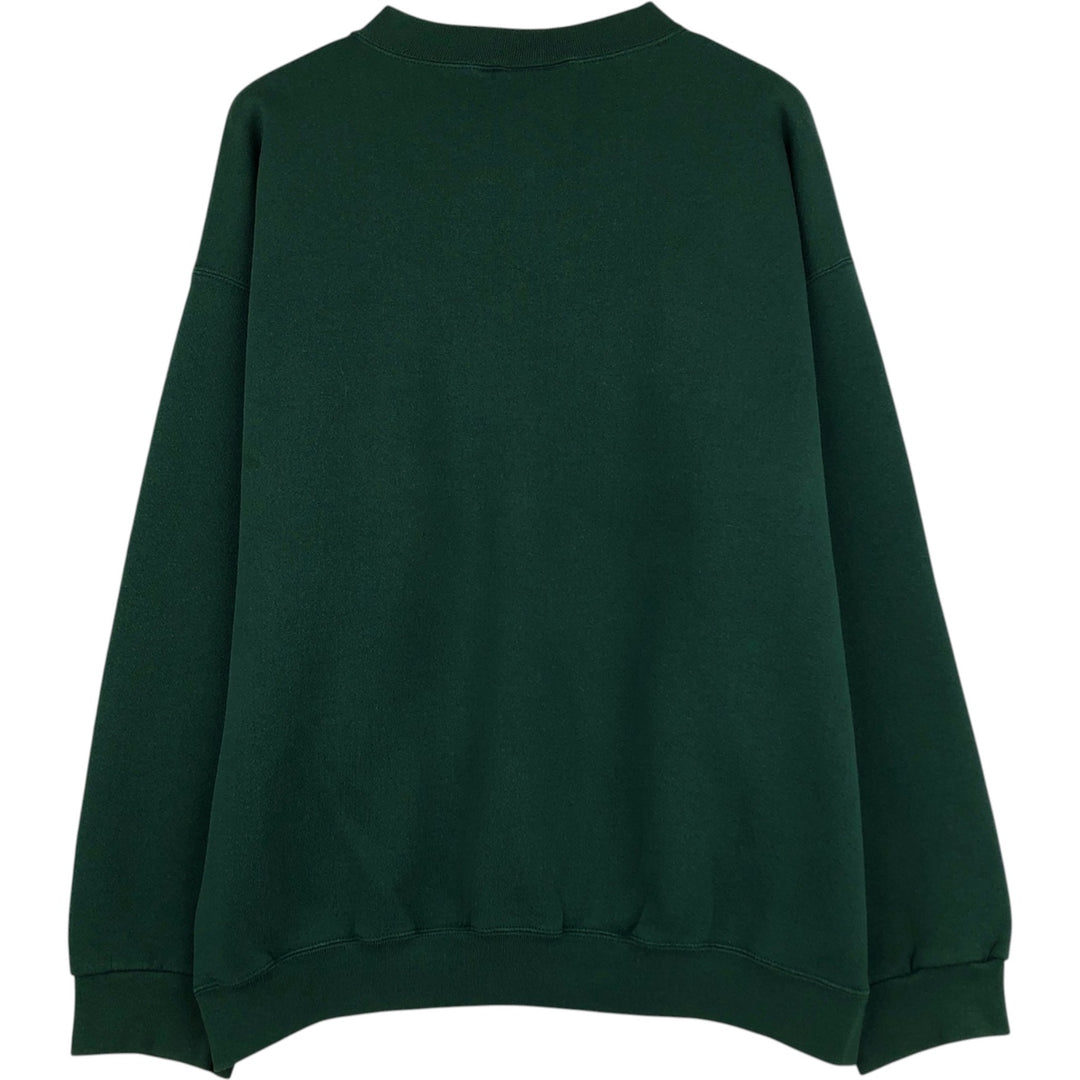 90'S Reebok Logo Sweatshirt, Made in USA, Men's XL, Vintage cotton green type Vintage Second Hand