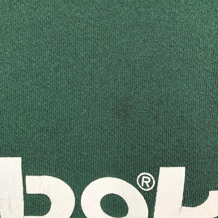 90'S Reebok Logo Sweatshirt, Made in USA, Men's XL, Vintage cotton green type Vintage Second Hand