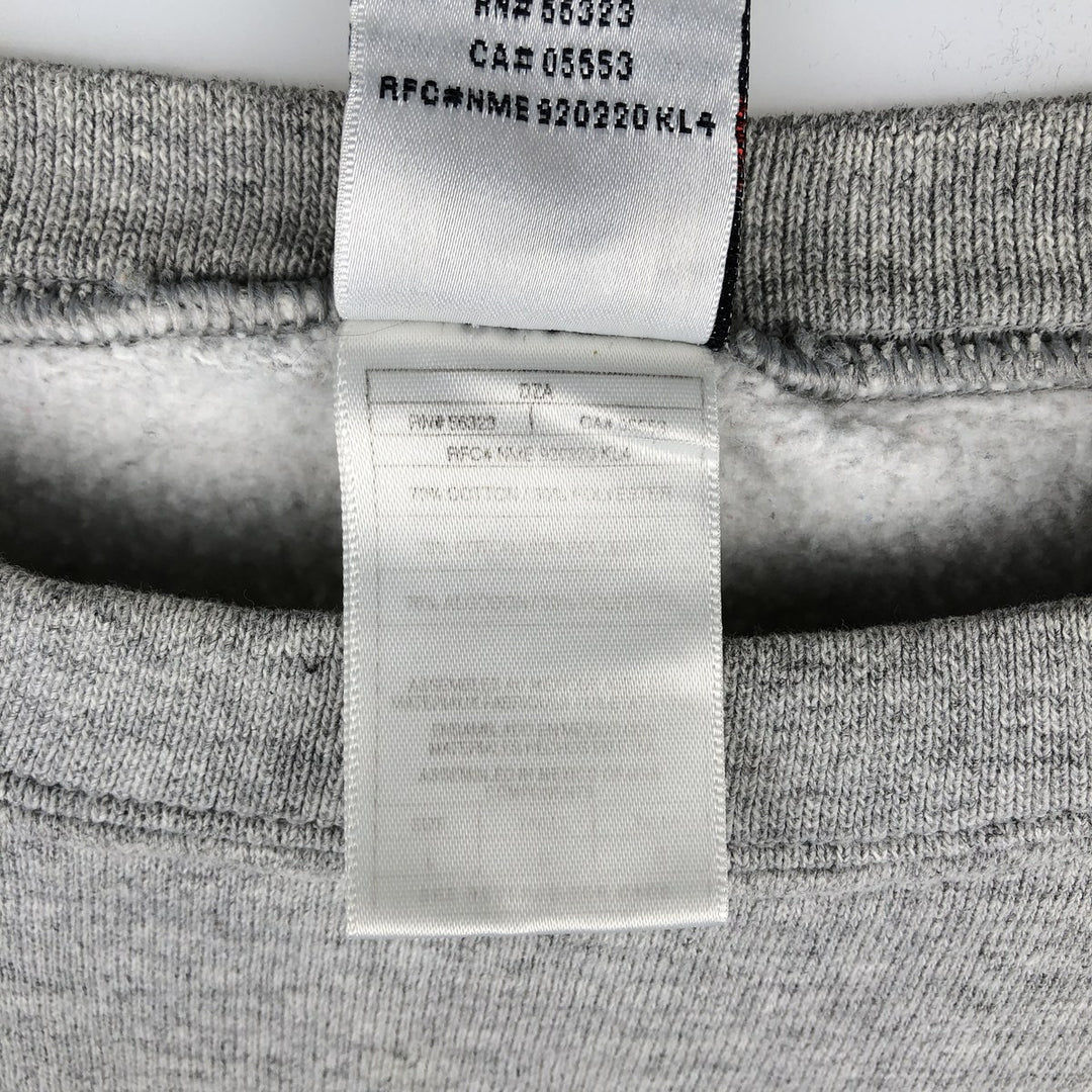 90'S Nike One Point Logo Sweatshirt, Men's L Size, Vintage cotton gray type Vintage Second Hand