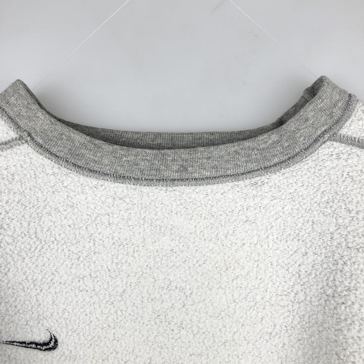90'S Nike One Point Logo Sweatshirt, Men's L Size, Vintage cotton gray type Vintage Second Hand