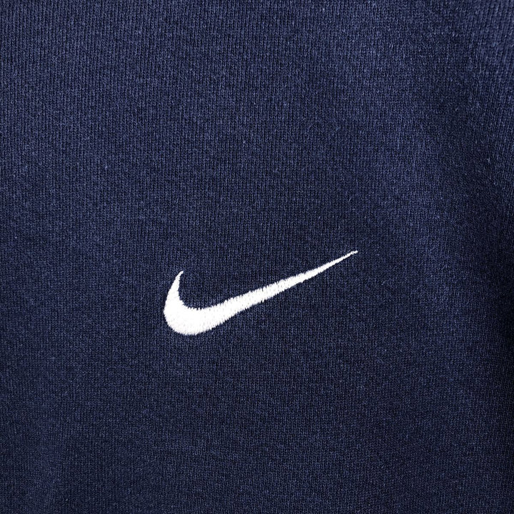 90'S Nike One Point Logo Sweatshirt Trainer Made in USA Men's XL Vintage cotton navy blue type Vintage Second Hand