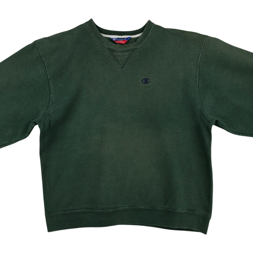 2000'S Champion Authentic Athletic Apparel One-Point Logo Sweatshirt, Men's Size L unclear green type Vintage Second Hand