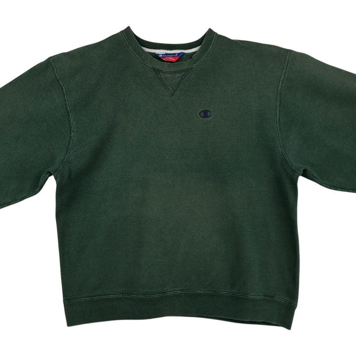 2000'S Champion Authentic Athletic Apparel One-Point Logo Sweatshirt, Men's Size L unclear green type Vintage Second Hand