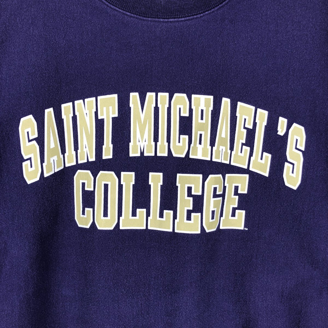 Champion REVERSE WEAVE Reverse Weave College Sweatshirt Trainer Men's M size cotton purple type Vintage Second Hand