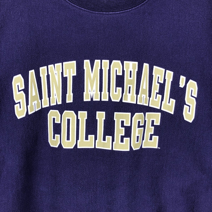 Champion REVERSE WEAVE Reverse Weave College Sweatshirt Trainer Men's M size cotton purple type Vintage Second Hand