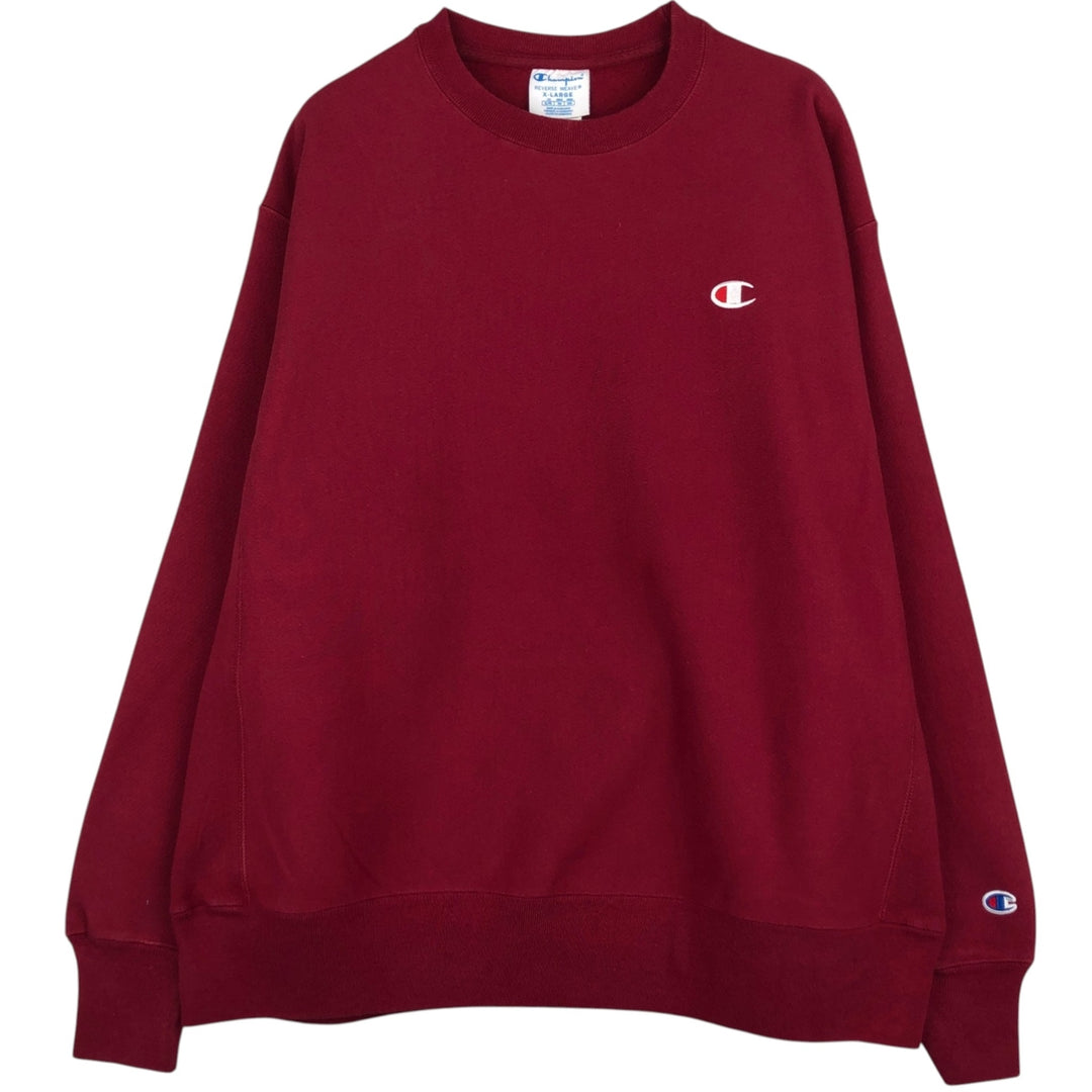 Champion REVERSE WEAVE Reverse Weave One-Point Logo Sweatshirt, Men's XL cotton red type Vintage Second Hand