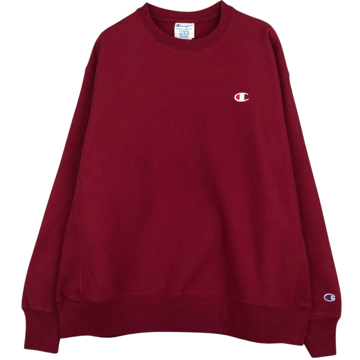 Champion REVERSE WEAVE Reverse Weave One-Point Logo Sweatshirt, Men's XL cotton red type Vintage Second Hand