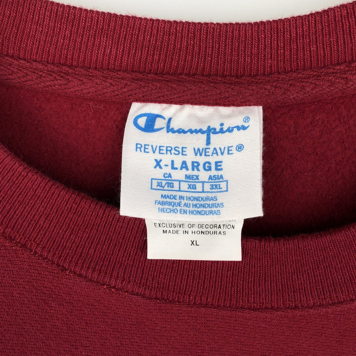 Champion REVERSE WEAVE Reverse Weave One-Point Logo Sweatshirt, Men's XL cotton red type Vintage Second Hand