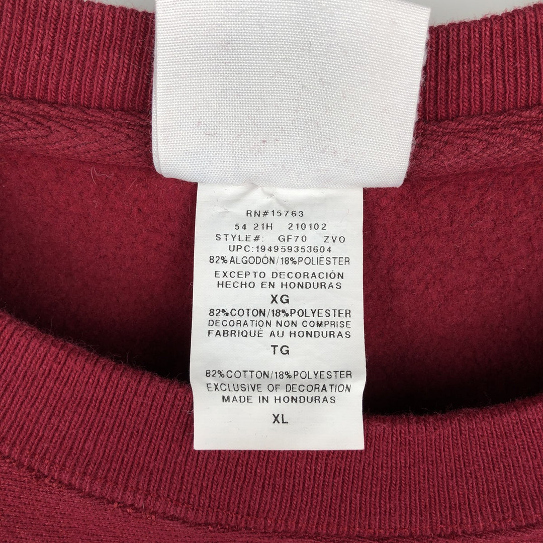 Champion REVERSE WEAVE Reverse Weave One-Point Logo Sweatshirt, Men's XL cotton red type Vintage Second Hand