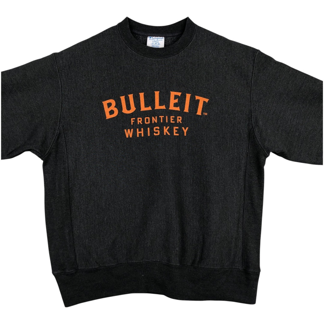 Champion Reverse Weave Bullet Advertising Sweatshirt (Men's Size L) cotton gray type Vintage Second Hand