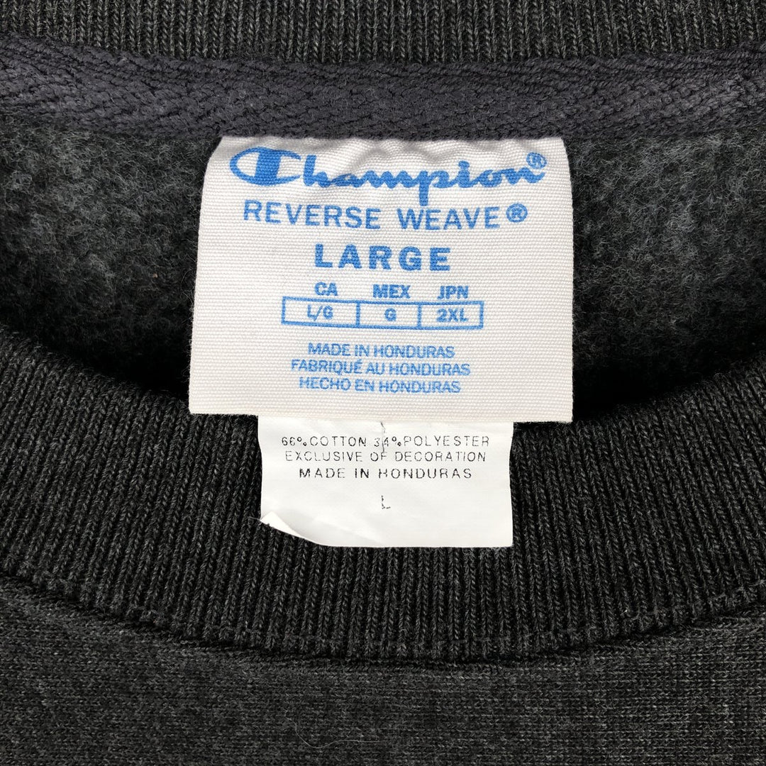 Champion Reverse Weave Bullet Advertising Sweatshirt (Men's Size L) cotton gray type Vintage Second Hand