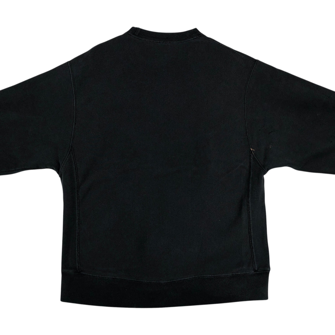 Champion REVERSE WEAVE Reverse Weave One Point Logo Sweatshirt Trainer Men's L size cotton black type Vintage Second Hand