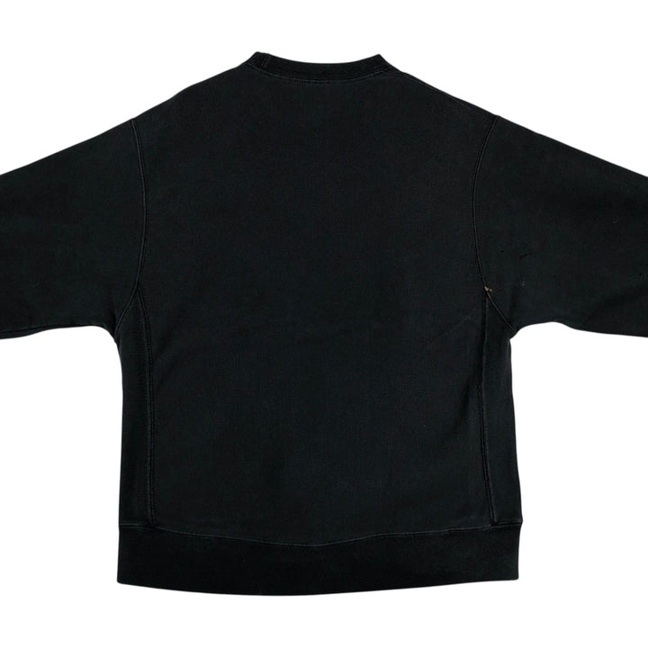 Champion REVERSE WEAVE Reverse Weave One Point Logo Sweatshirt Trainer Men's L size cotton black type Vintage Second Hand