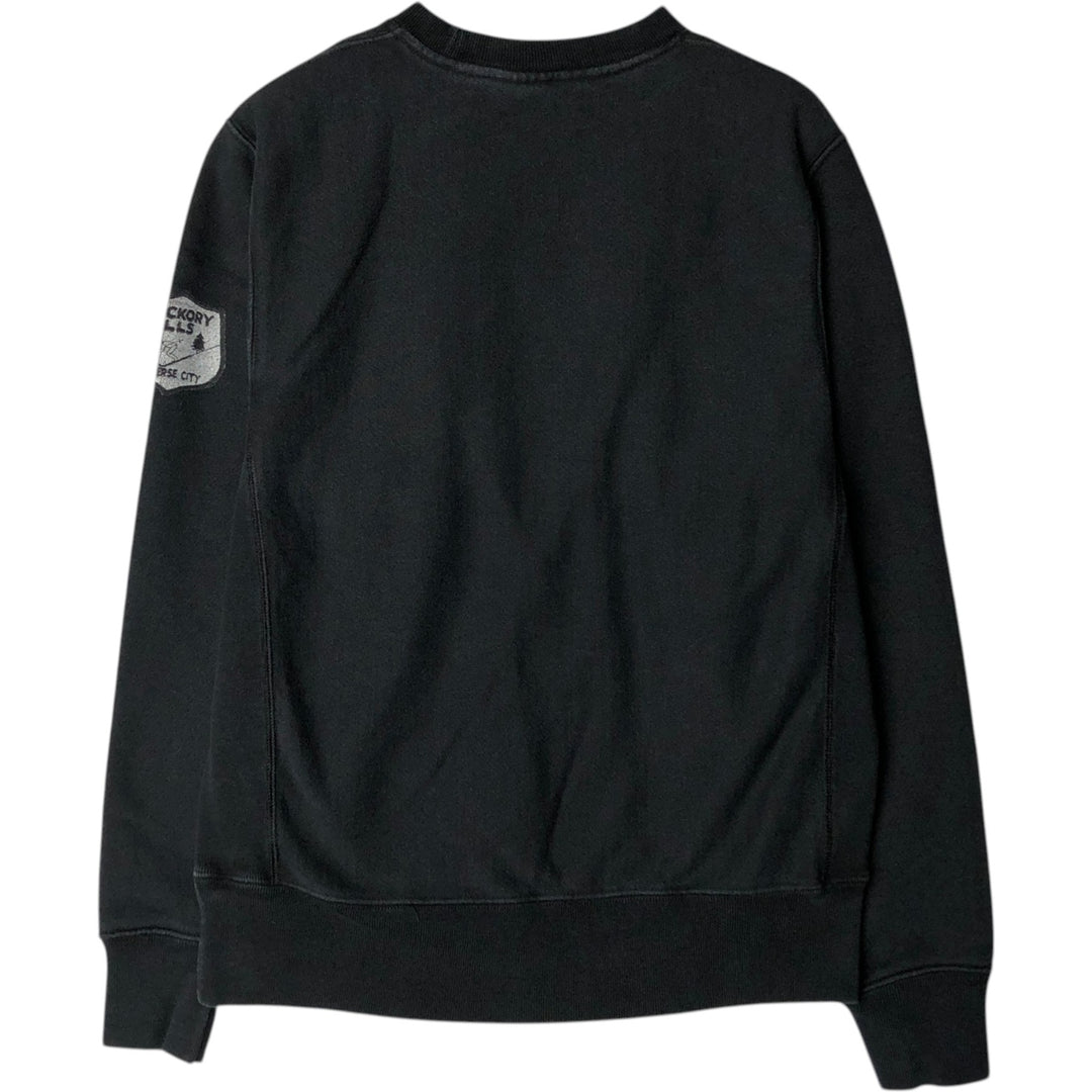 Champion REVERSE WEAVE Reverse Weave Printed Sweatshirt Trainer Men's M size cotton black type Vintage Second Hand