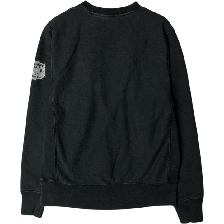 Champion REVERSE WEAVE Reverse Weave Printed Sweatshirt Trainer Men's M size cotton black type Vintage Second Hand