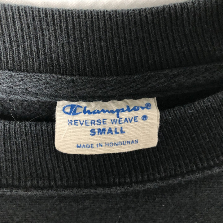 Champion REVERSE WEAVE Reverse Weave Printed Sweatshirt Trainer Men's M size cotton black type Vintage Second Hand