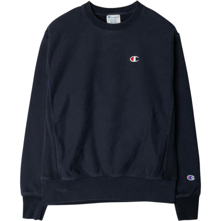 Champion REVERSE WEAVE Reverse Weave One Point Logo Sweatshirt Trainer Men's M cotton navy blue type Vintage Second Hand