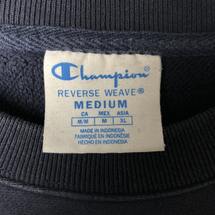 Champion REVERSE WEAVE Reverse Weave One Point Logo Sweatshirt Trainer Men's M cotton navy blue type Vintage Second Hand