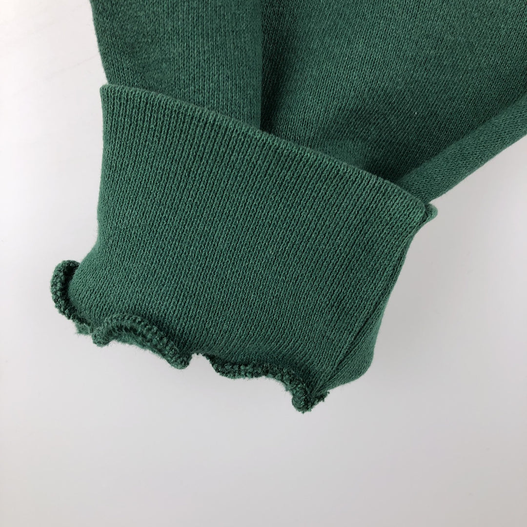 90'S SANTEE Eagle Pattern Animal Sweatshirt, Made in USA, Men's Size L (approx.), Vintage polyester Green type dark green Vintage Second Hand