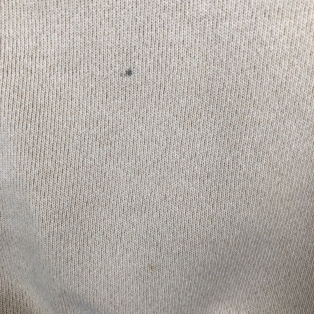 90'S Cotton Deluxe Fleece Brittany Spaniel Dog Print Animal Sweatshirt, Made in USA, Men's Size M (approx.) cotton Beige type Vintage Second Hand