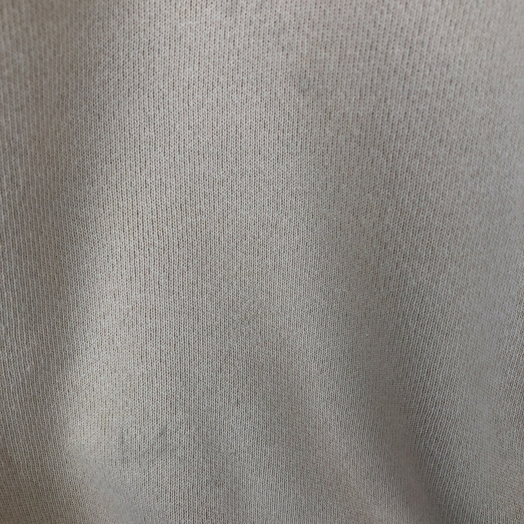 90'S Cotton Deluxe Fleece Brittany Spaniel Dog Print Animal Sweatshirt, Made in USA, Men's Size M (approx.) cotton Beige type Vintage Second Hand