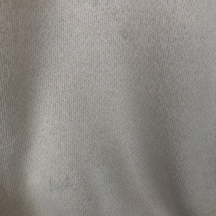 90'S Cotton Deluxe Fleece Brittany Spaniel Dog Print Animal Sweatshirt, Made in USA, Men's Size M (approx.) cotton Beige type Vintage Second Hand