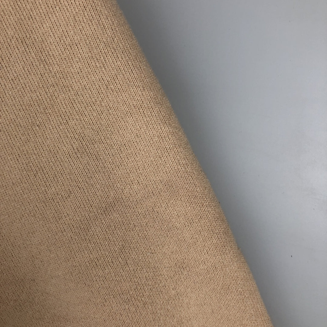 90'S Cotton Deluxe Fleece Brittany Spaniel Dog Print Animal Sweatshirt, Made in USA, Men's Size M (approx.) cotton Beige type Vintage Second Hand