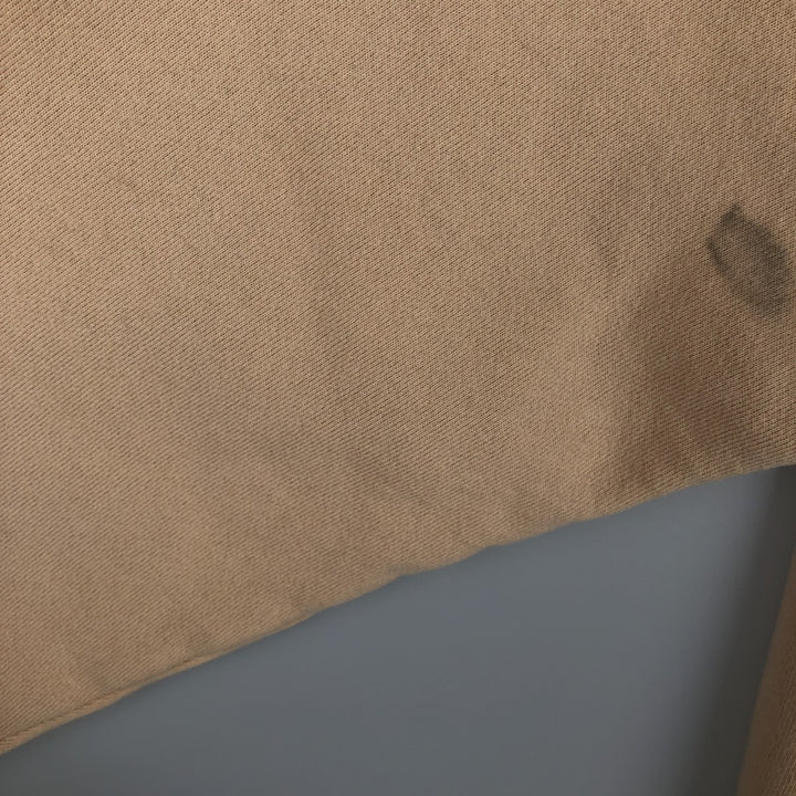 90'S Cotton Deluxe Fleece Brittany Spaniel Dog Print Animal Sweatshirt, Made in USA, Men's Size M (approx.) cotton Beige type Vintage Second Hand