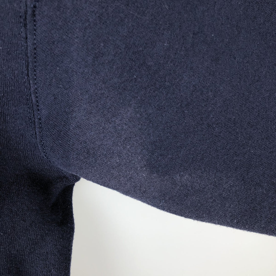 2000'S Lee College Sweatshirt, Made in USA, Men's Size XL (approx.) cotton navy blue type Vintage Second Hand