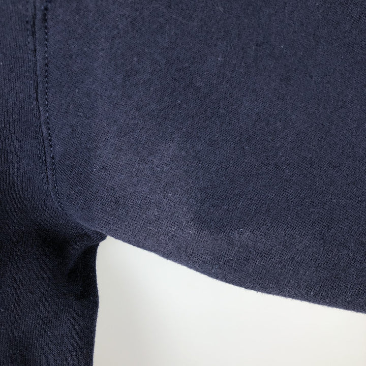 2000'S Lee College Sweatshirt, Made in USA, Men's Size XL (approx.) cotton navy blue type Vintage Second Hand