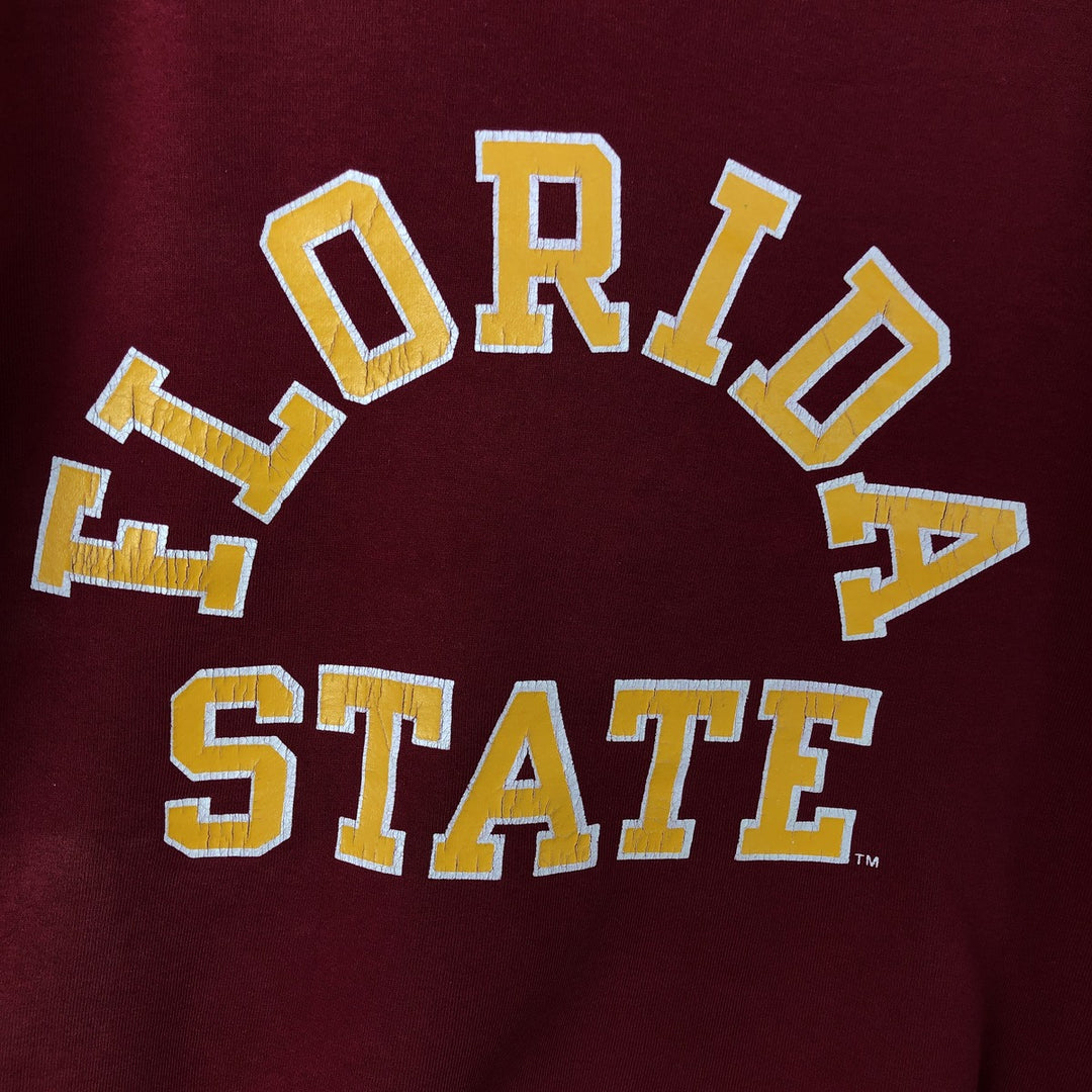 80s-90'S Russell College Sweatshirt, Made in USA, Men's XL, Vintage polyester red type Vintage Second Hand