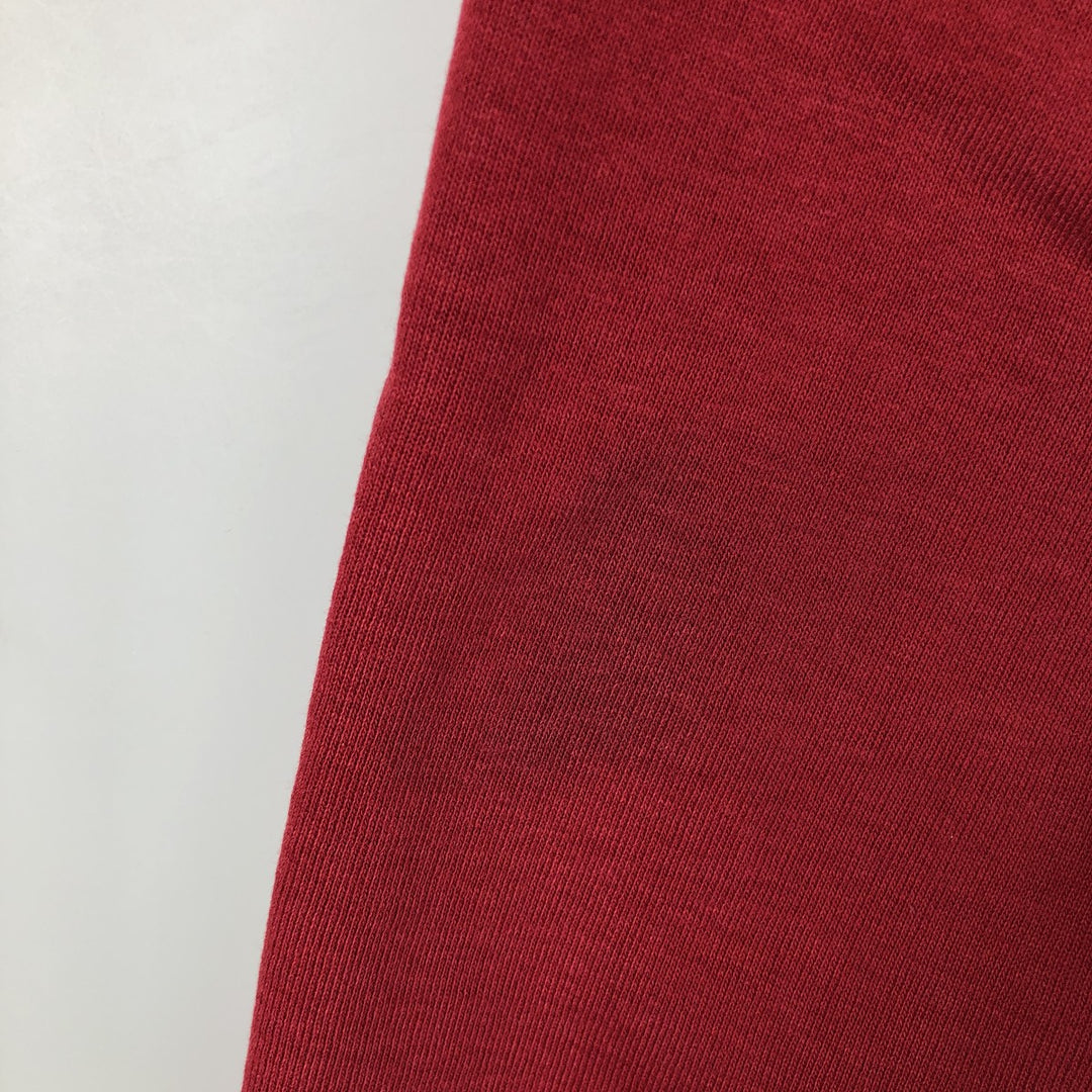80s-90'S Russell College Sweatshirt, Made in USA, Men's XL, Vintage polyester red type Vintage Second Hand