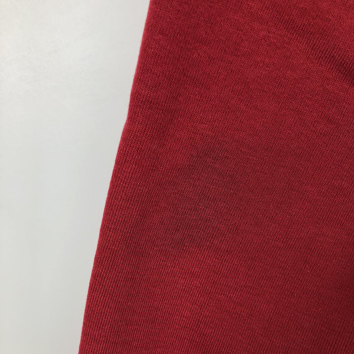 80s-90'S Russell College Sweatshirt, Made in USA, Men's XL, Vintage polyester red type Vintage Second Hand