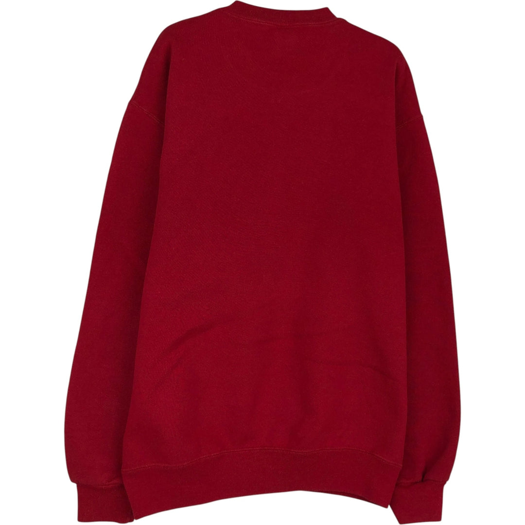 80s-90'S Russell College Sweatshirt, Made in USA, Men's Size M (approx.), Vintage cotton red type Vintage Second Hand