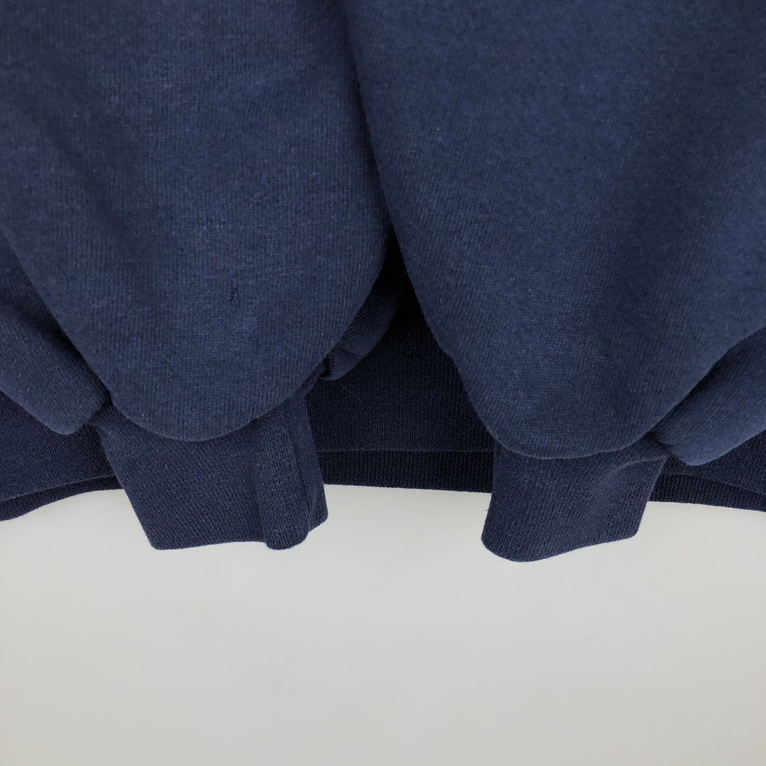 80s-90'S Russell College Sweatshirt, Made in USA, Men's XL equivalent, Crew Neck (Round Neck), Vintage. cotton navy blue type Vintage Second Hand