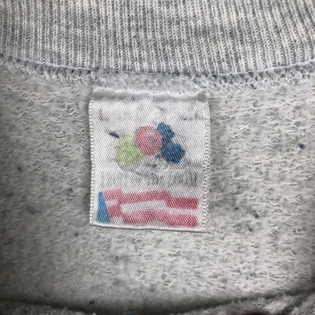 90'S Fruit of the Loom Ohio State University College Character Sweatshirt (Men's Size L) unclear gray type Vintage Second Hand