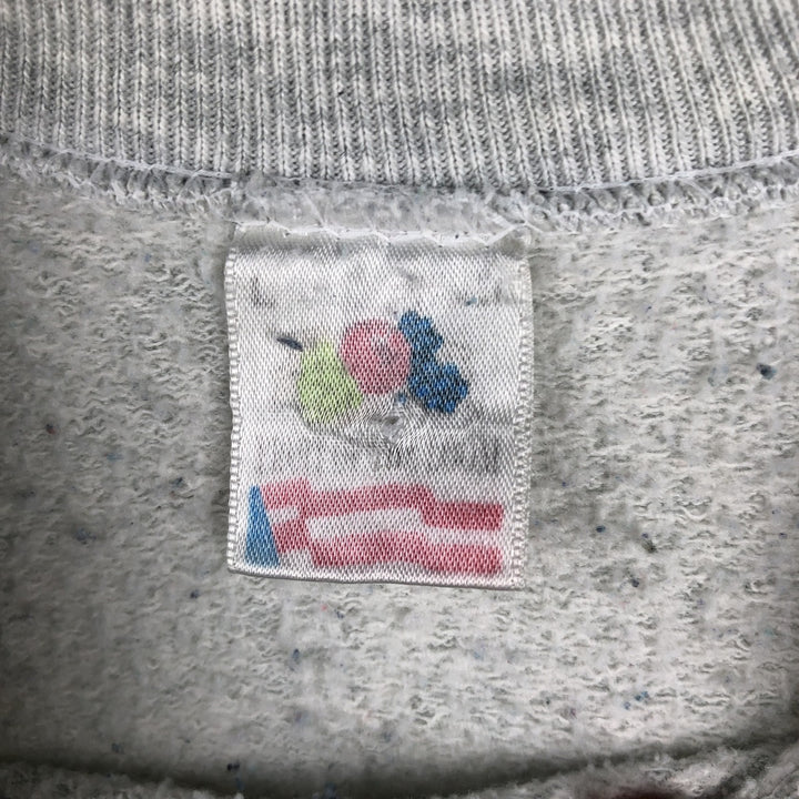 90'S Fruit of the Loom Ohio State University College Character Sweatshirt (Men's Size L) unclear gray type Vintage Second Hand