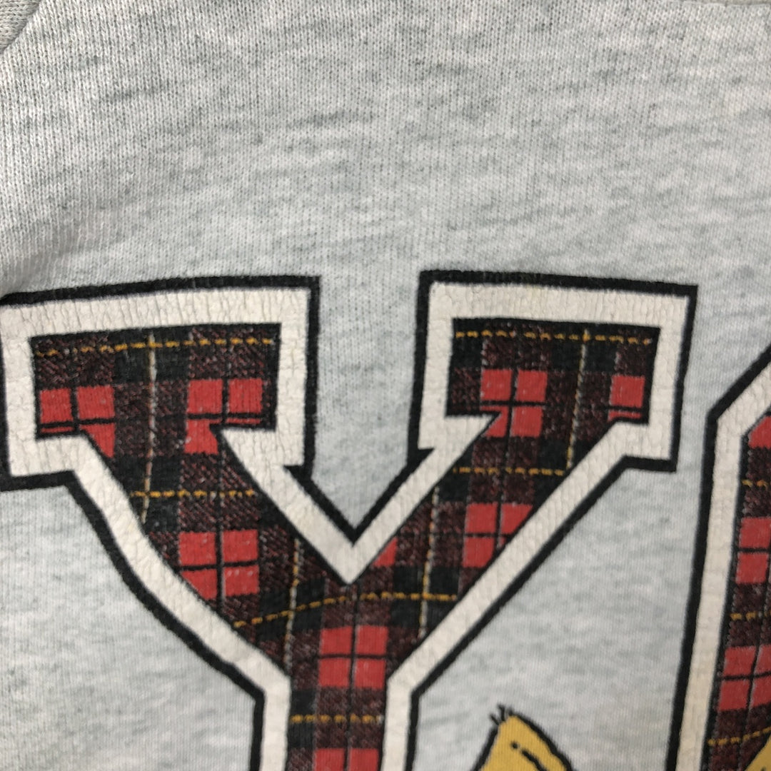 90'S Fruit of the Loom Ohio State University College Character Sweatshirt (Men's Size L) unclear gray type Vintage Second Hand