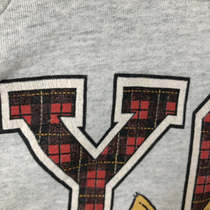 90'S Fruit of the Loom Ohio State University College Character Sweatshirt (Men's Size L) unclear gray type Vintage Second Hand